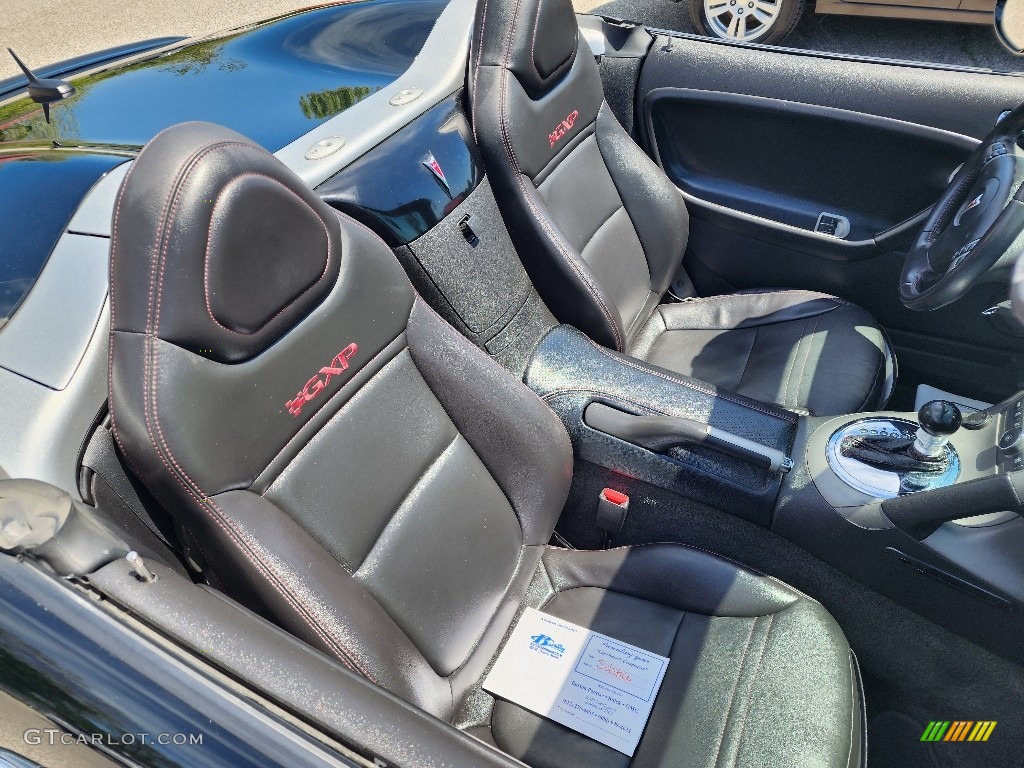 2008 Solstice GXP Roadster - Mysterious Black / Ebony photo #11