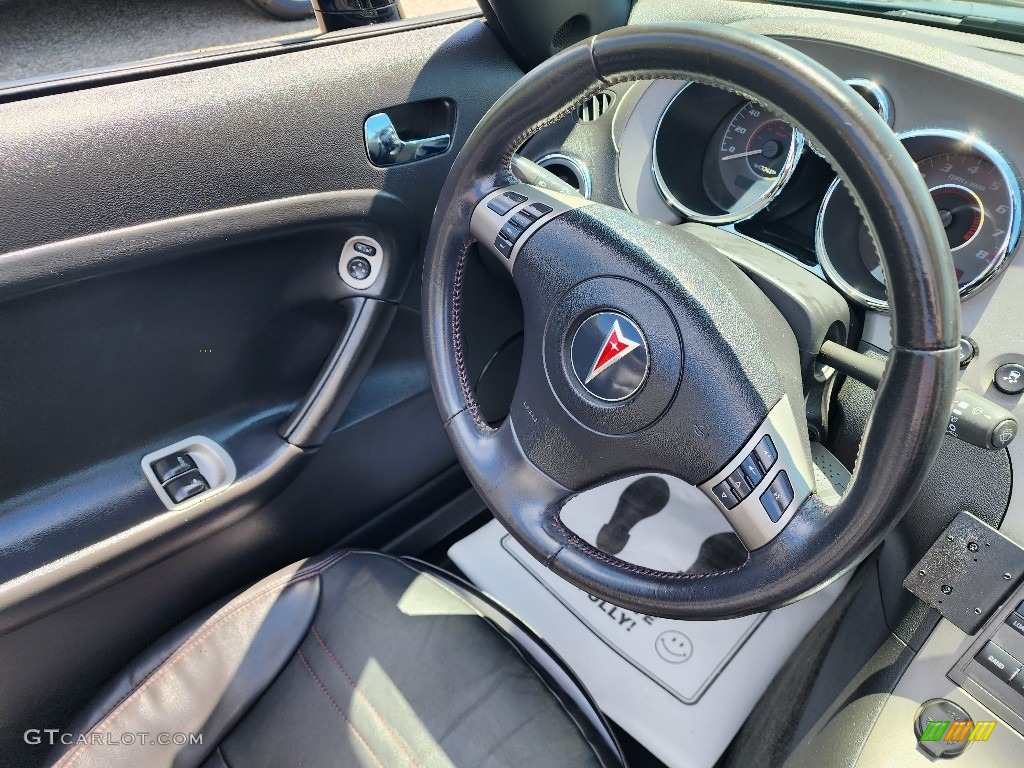 2008 Solstice GXP Roadster - Mysterious Black / Ebony photo #13