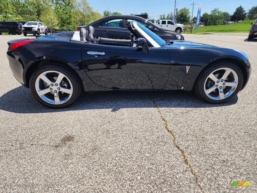 2008 Solstice GXP Roadster - Mysterious Black / Ebony photo #14