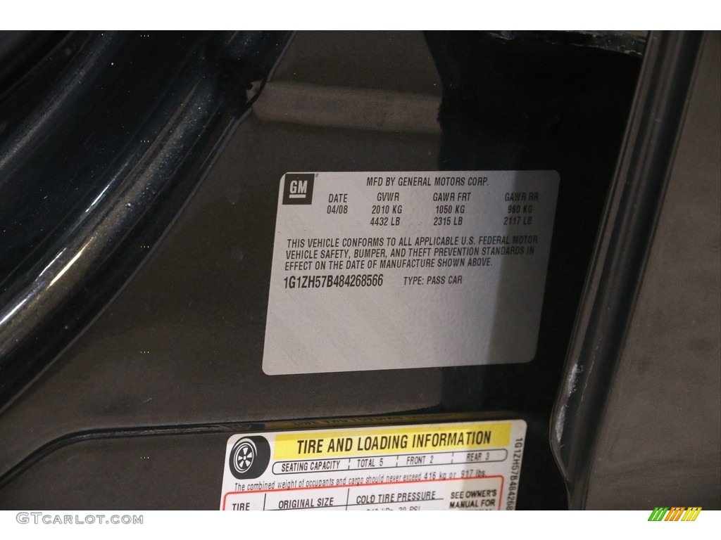 2008 Malibu LT Sedan - Black Granite Metallic / Ebony photo #17