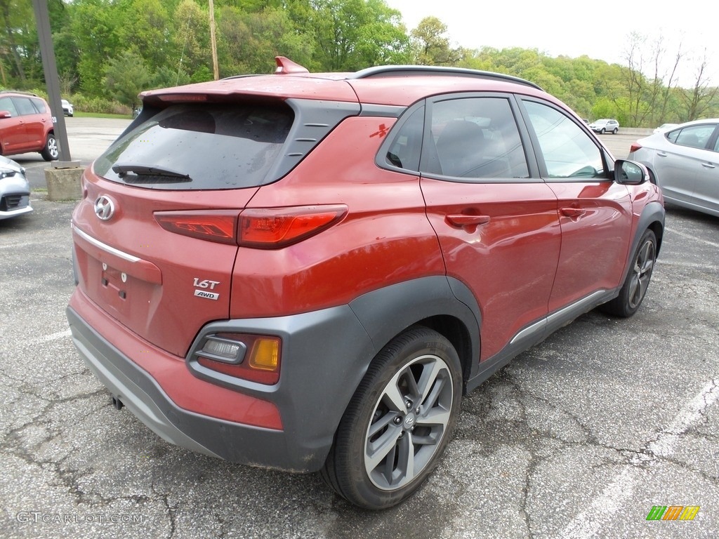 2021 Kona Ultimate AWD - Pulse Red / Black photo #4