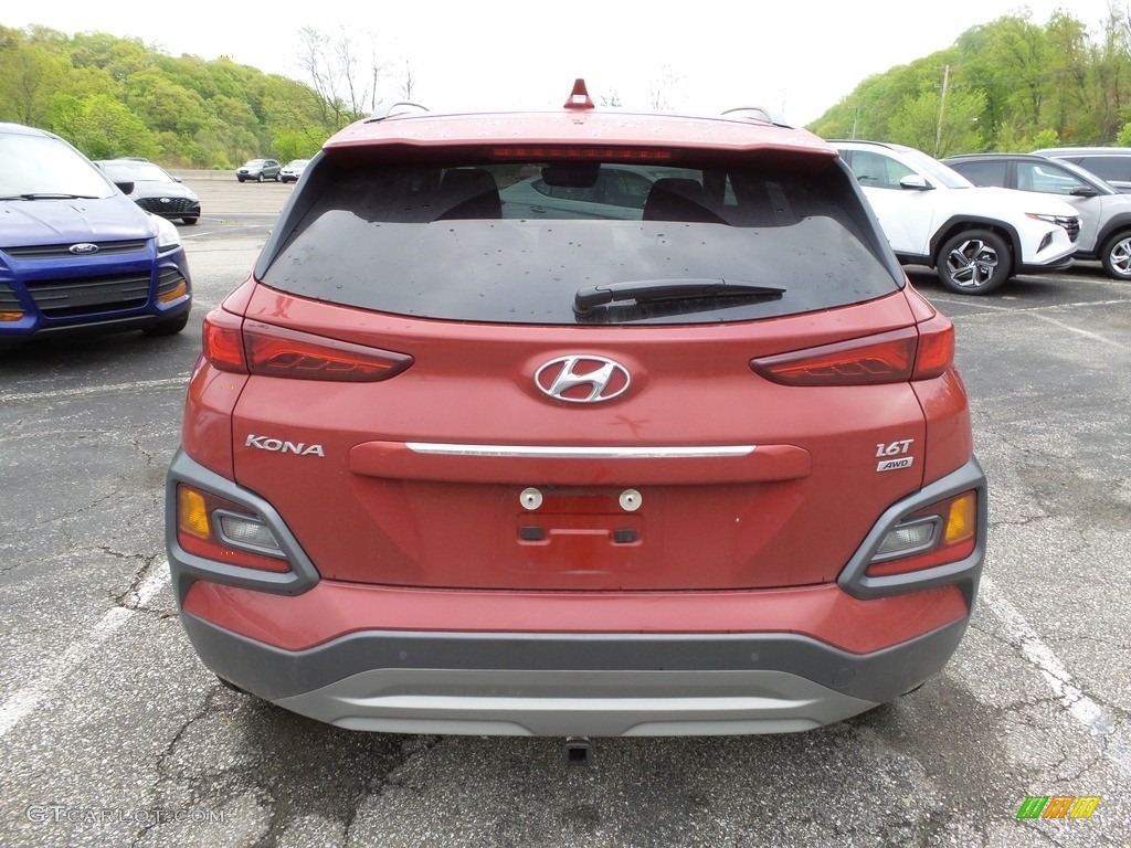 2021 Kona Ultimate AWD - Pulse Red / Black photo #5