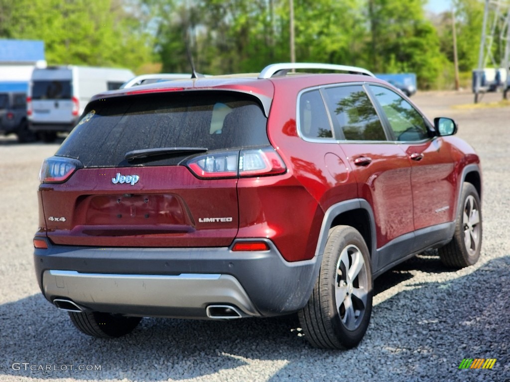 2019 Cherokee Limited 4x4 - Velvet Red Pearl / Black photo #4