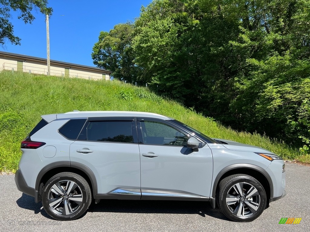 Boulder Gray Pearl 2021 Nissan Rogue SL Exterior Photo #146102224