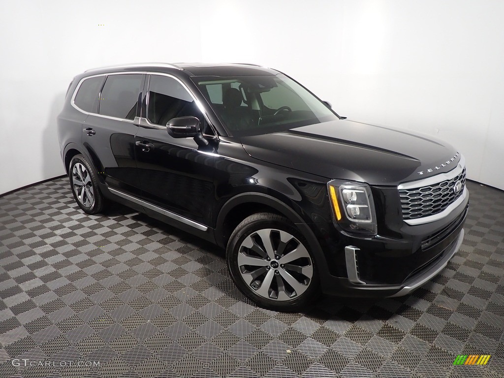 2021 Telluride EX AWD - Ebony Black / Black photo #5