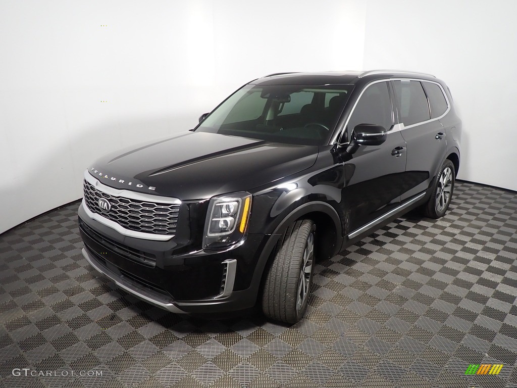2021 Telluride EX AWD - Ebony Black / Black photo #11
