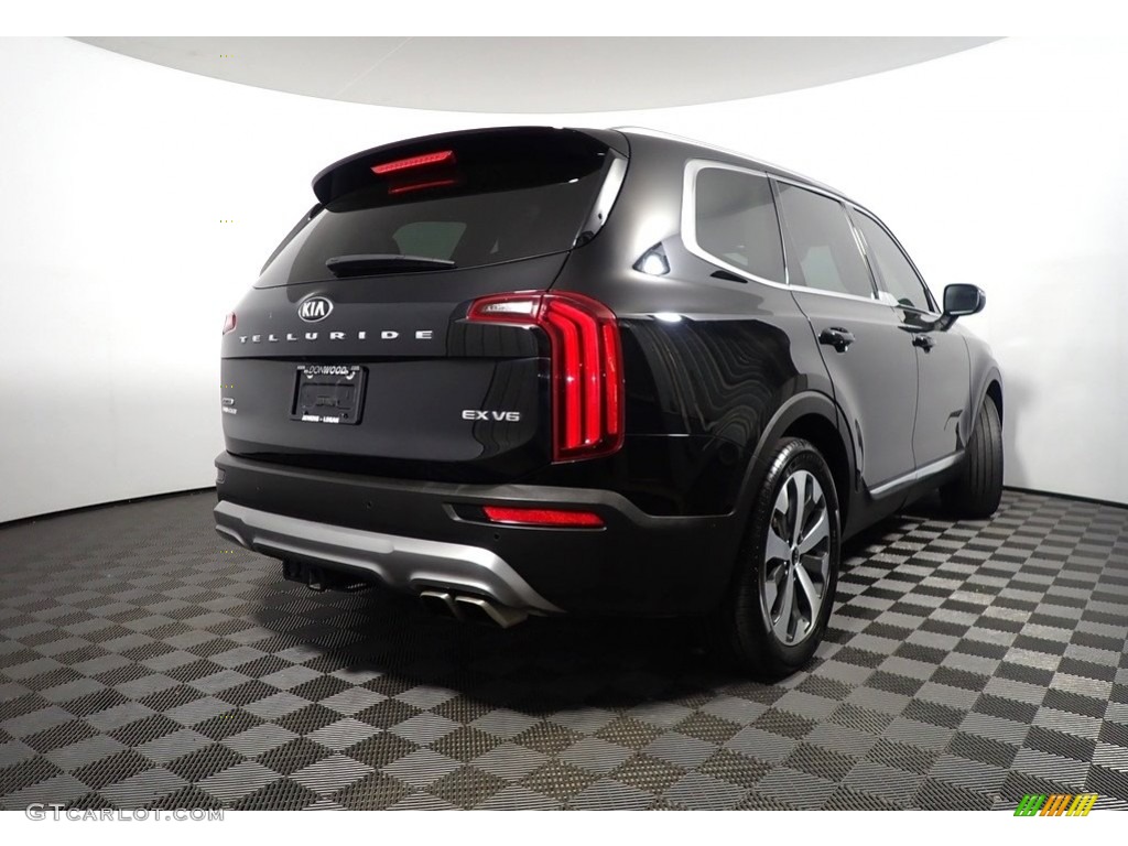 2021 Telluride EX AWD - Ebony Black / Black photo #19