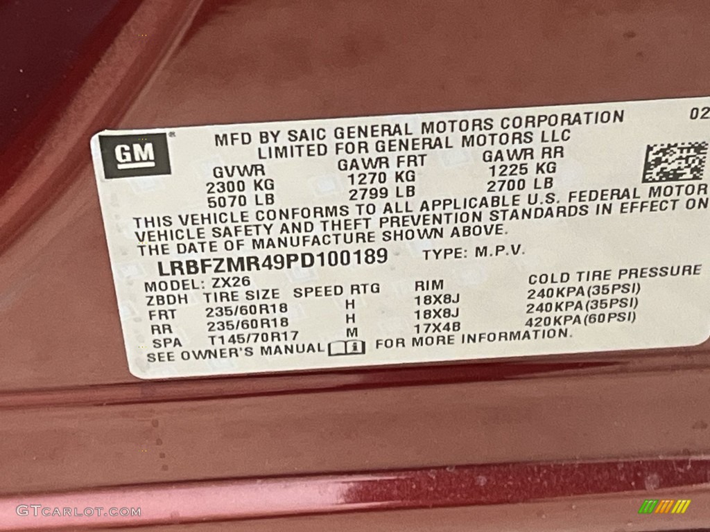 2023 Envision Preferred AWD - Cinnabar Metallic / Ebony photo #31