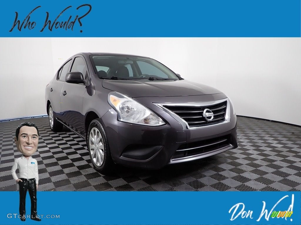 Amethyst Gray Nissan Versa