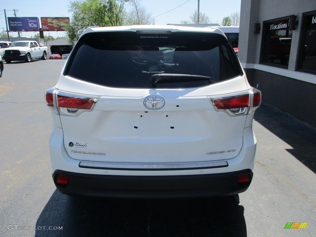 2016 Highlander Limited AWD - Blizzard Pearl / Ash photo #31