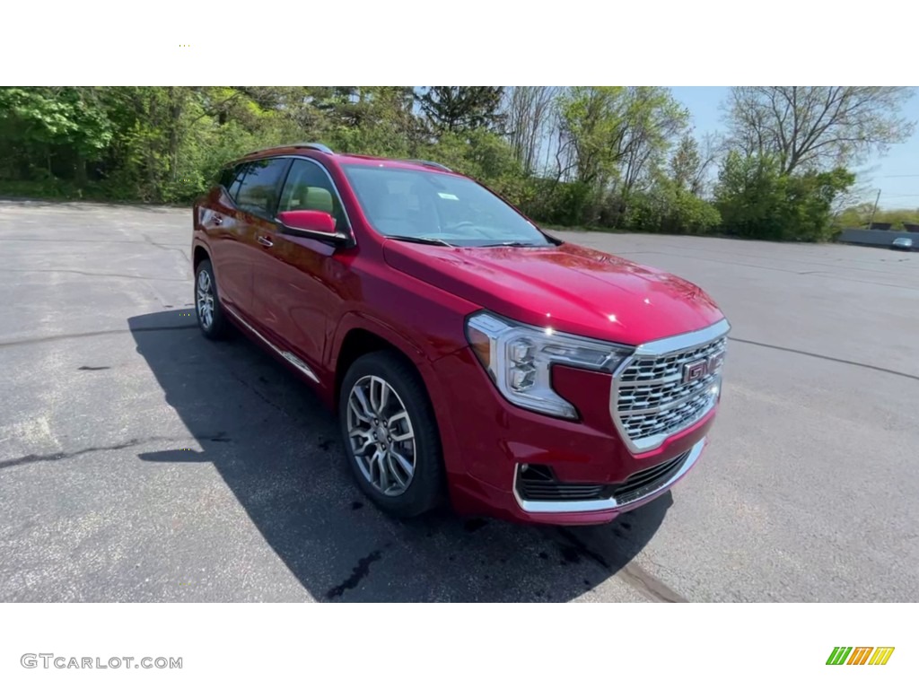 2023 Terrain Denali AWD - Volcanic Red Tintcoat / Light Platinum/Dark Galvanized photo #2