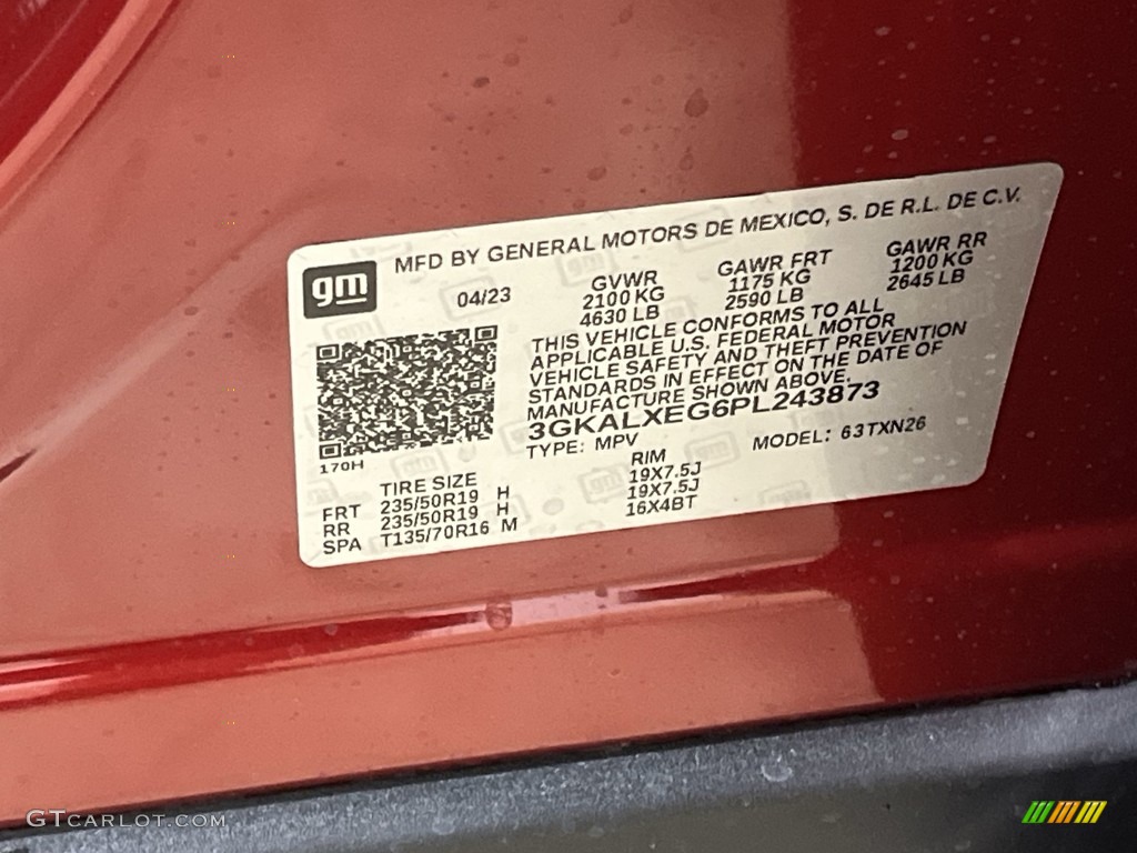 2023 Terrain Denali AWD - Volcanic Red Tintcoat / Light Platinum/Dark Galvanized photo #34