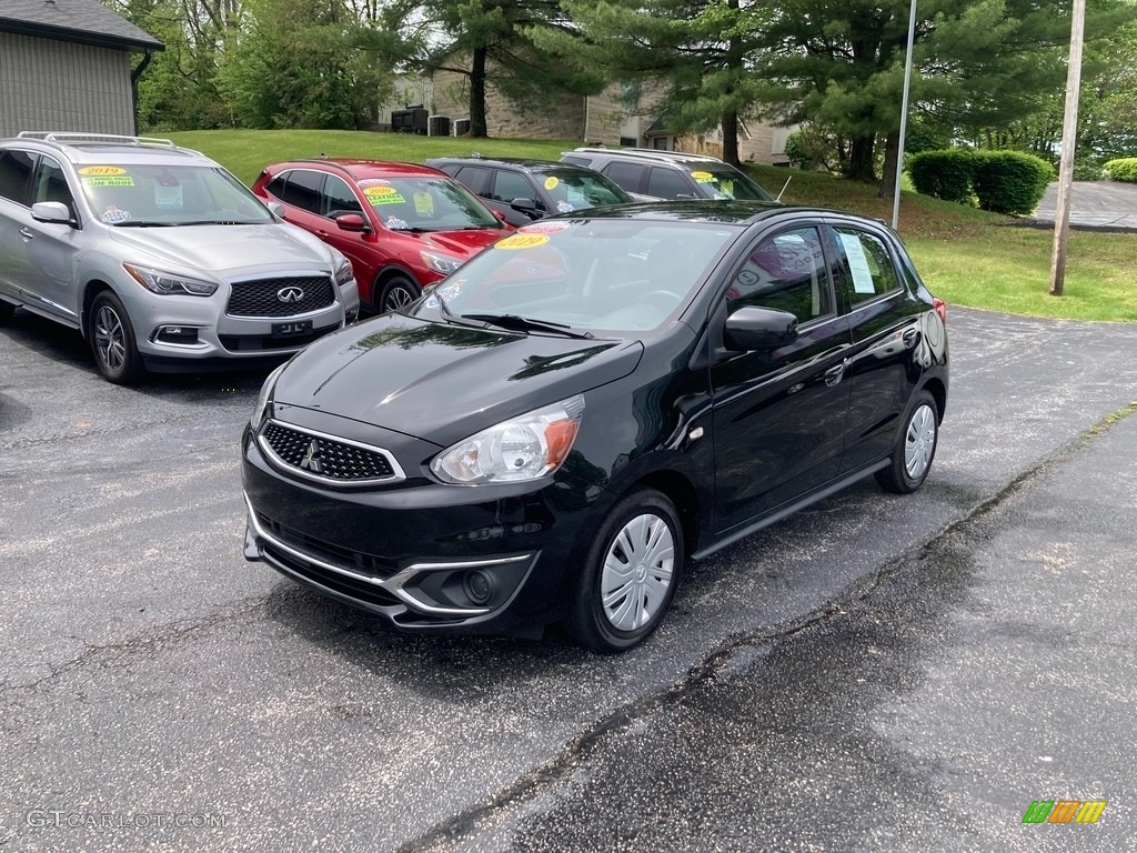 Mystic Black Metallic 2019 Mitsubishi Mirage LE Exterior Photo #146106193