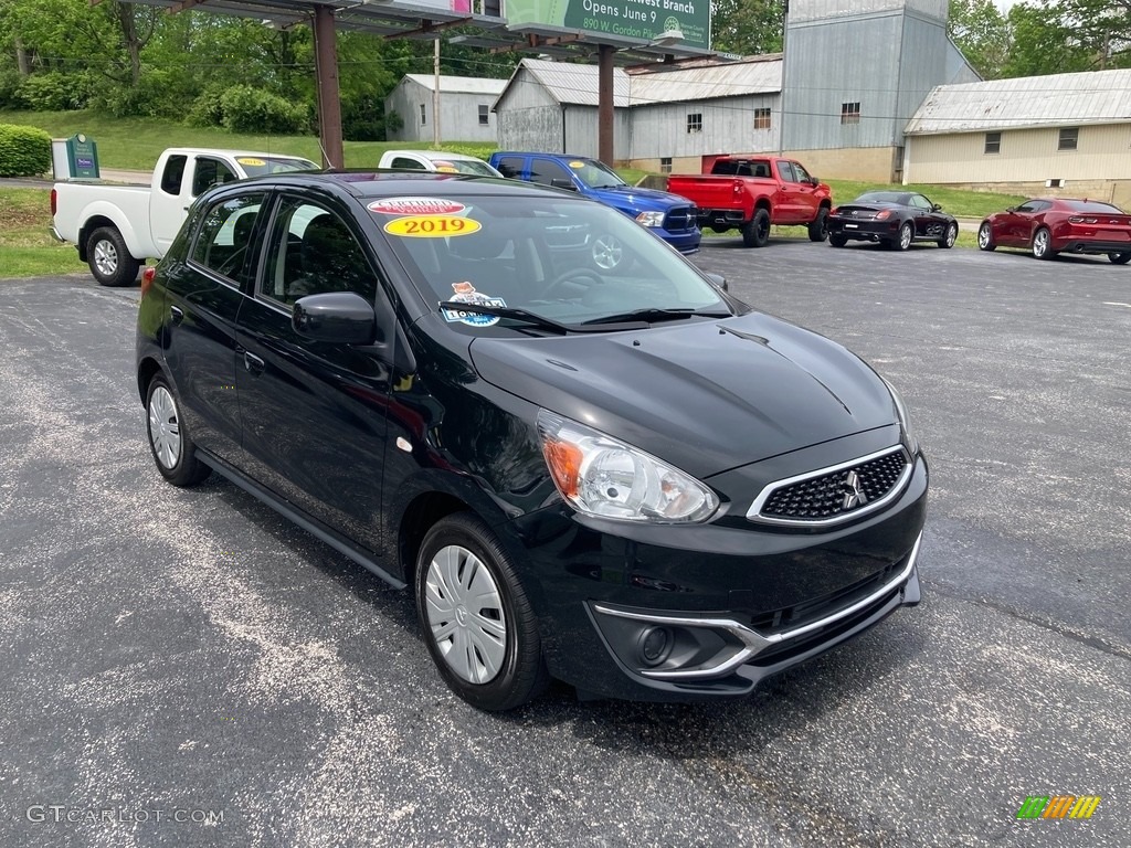 Mystic Black Metallic 2019 Mitsubishi Mirage LE Exterior Photo #146106247