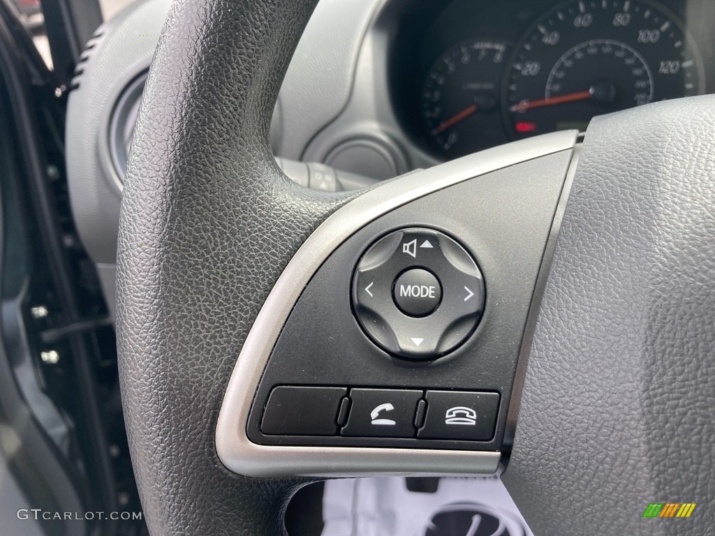 2019 Mitsubishi Mirage LE Black Steering Wheel Photo #146106373