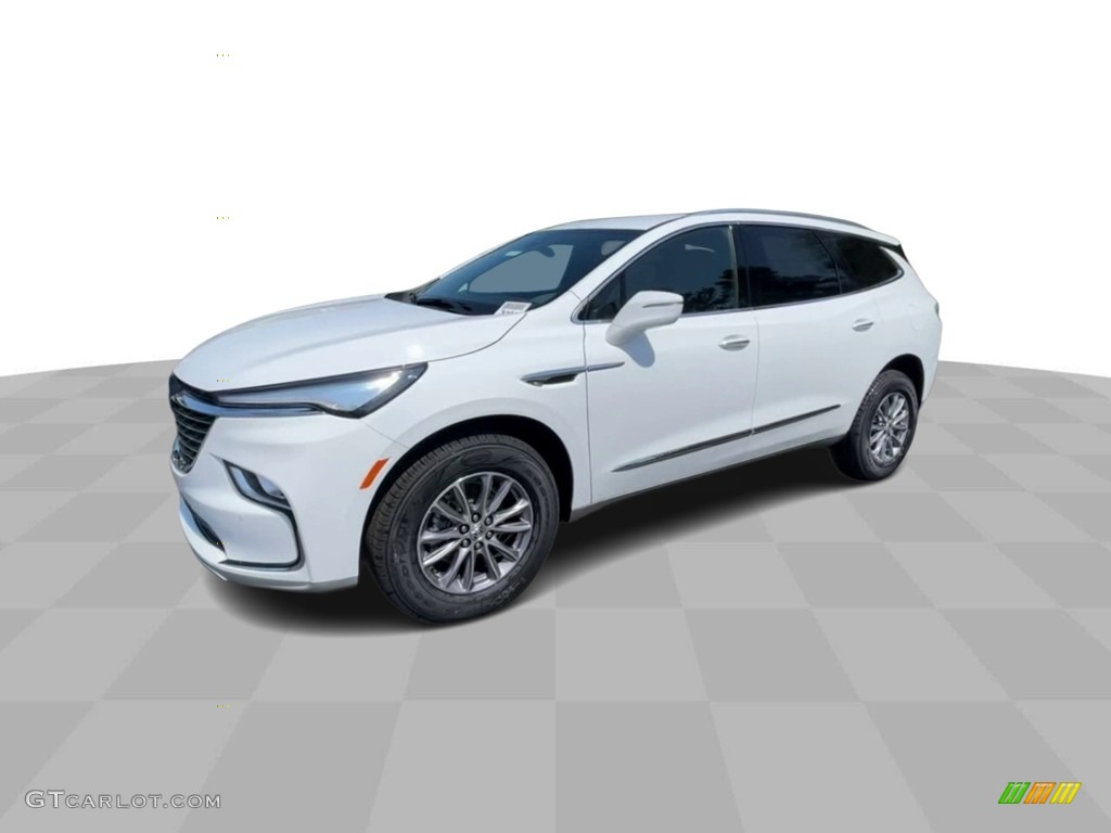 2023 Enclave Essence - Summit White / Dark Galvanized/Ebony photo #4