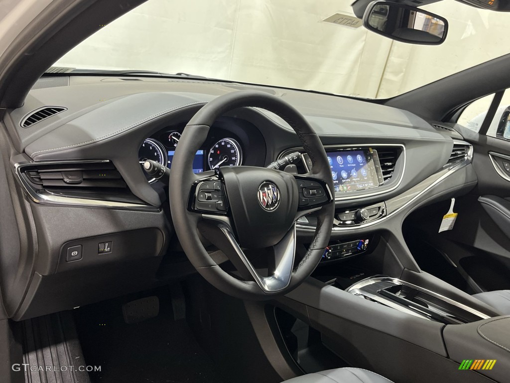 2023 Enclave Essence - Summit White / Dark Galvanized/Ebony photo #10