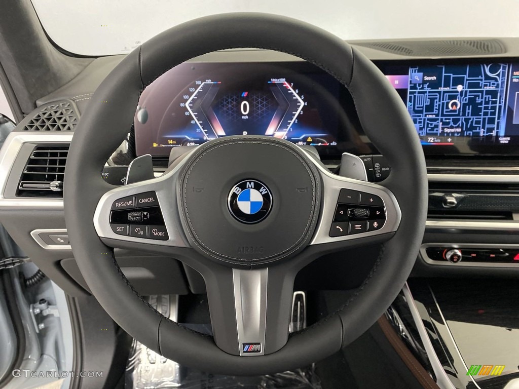 2024 BMW X7 xDrive40i Coffee Steering Wheel Photo #146106742