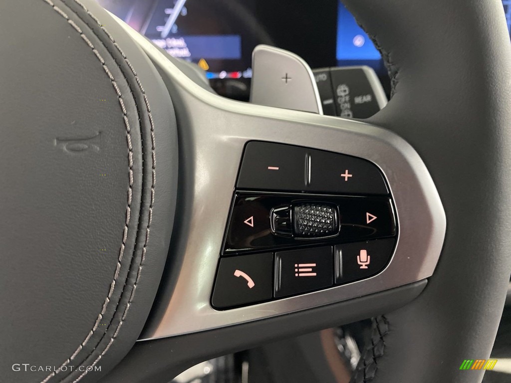 2024 BMW X7 xDrive40i Coffee Steering Wheel Photo #146106754