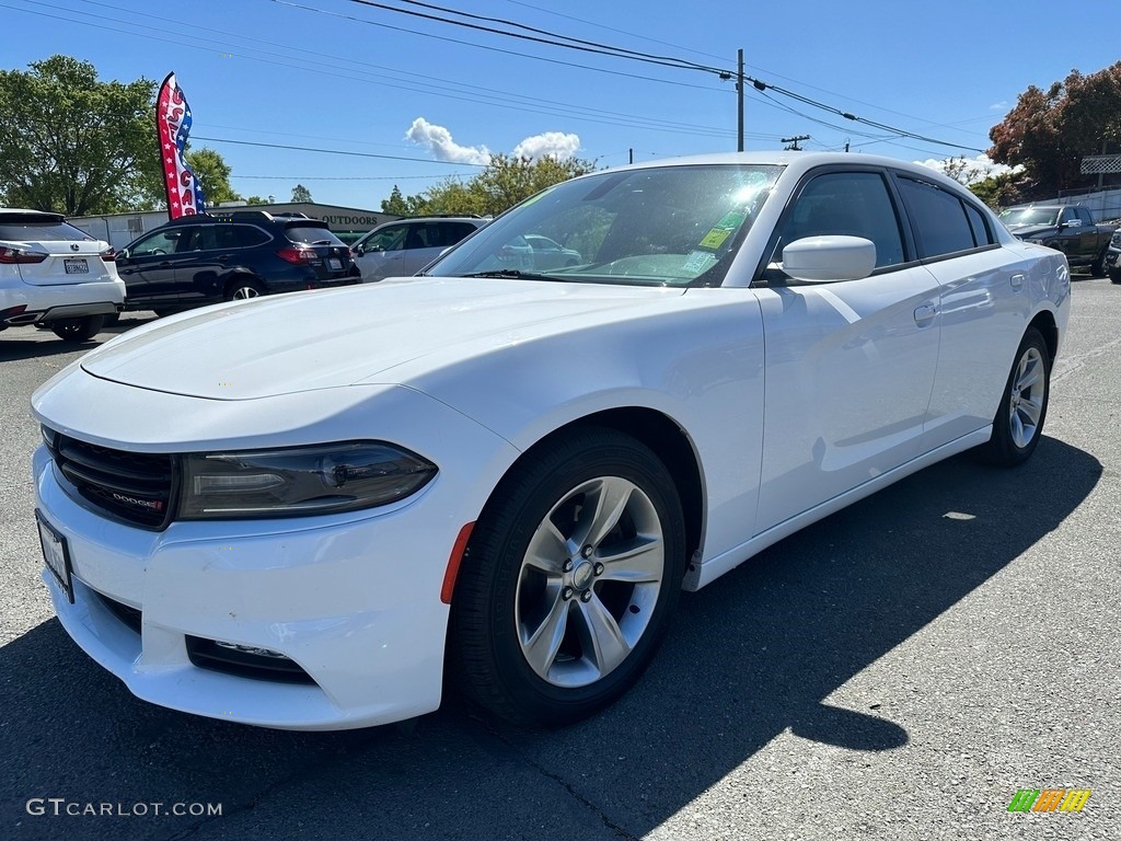 2018 Charger SXT Plus - White Knuckle / Black photo #3