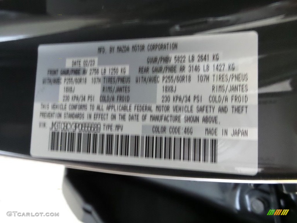 2023 CX-9 Touring AWD - Machine Gray Metallic / Black photo #18