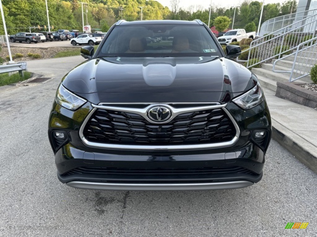 2023 Highlander Platinum AWD - Midnight Black Metallic / Glazed Caramel photo #7