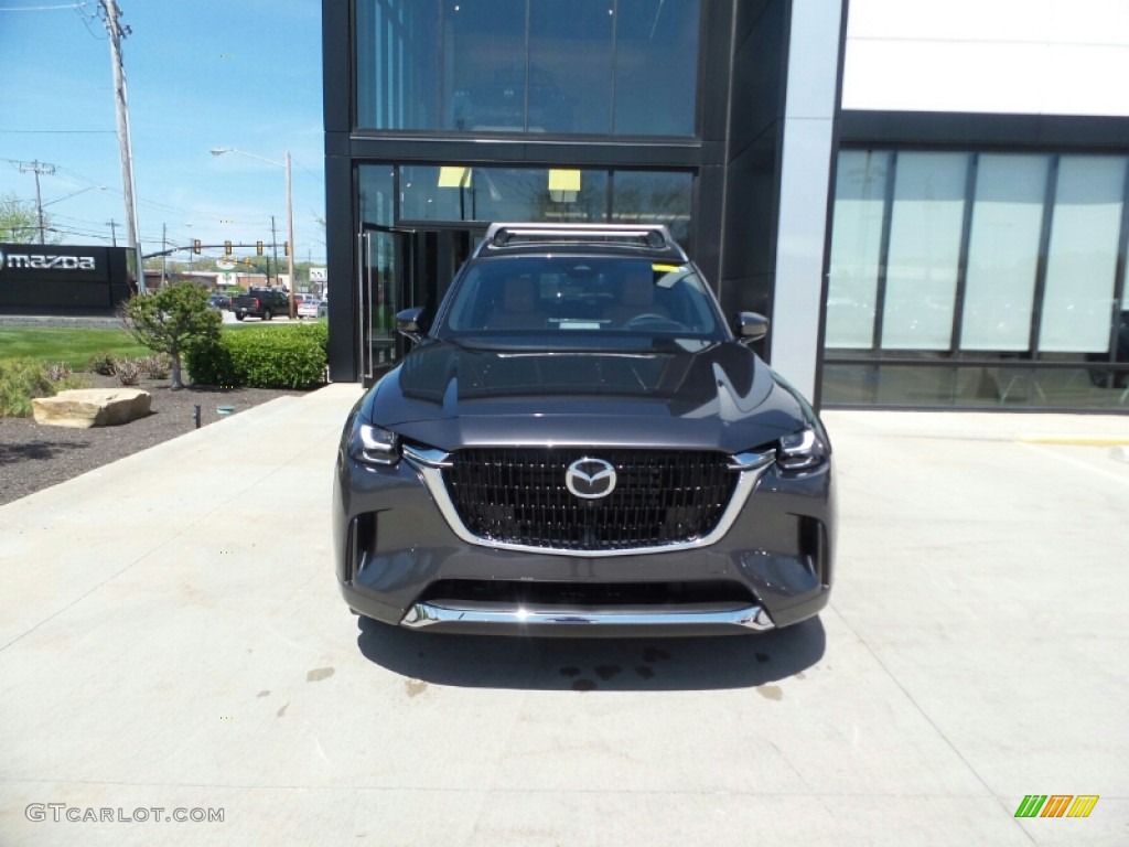 2024 CX-90 Turbo S AWD - Machine Gray Metallic / Tan photo #2