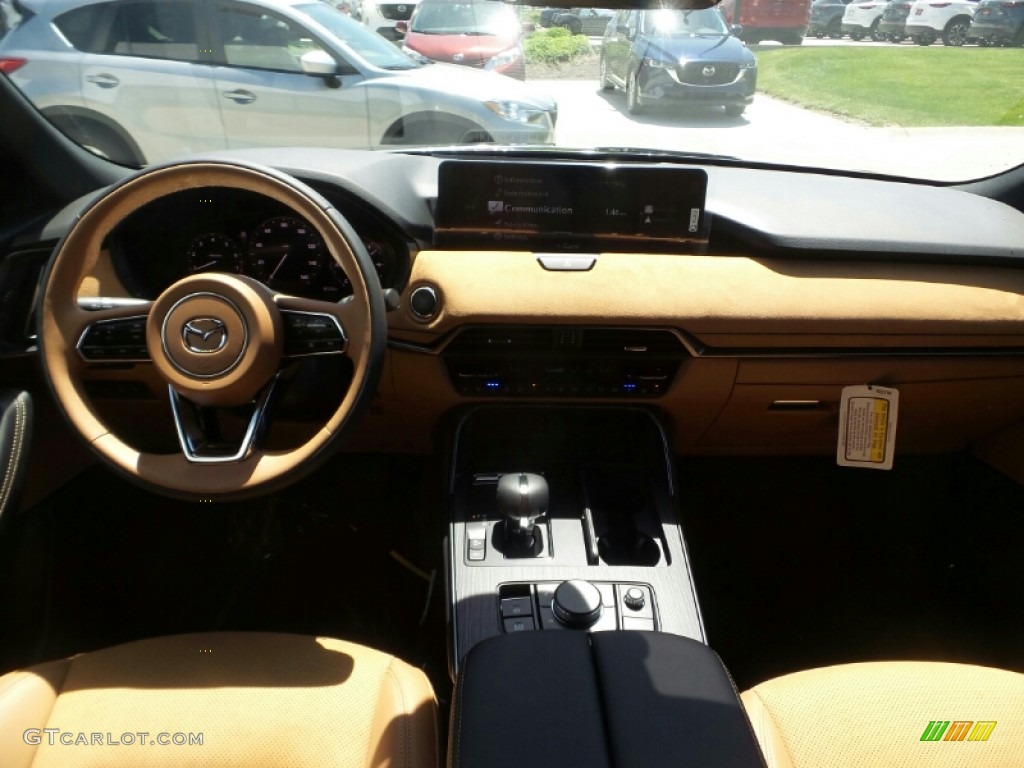 2024 CX-90 Turbo S AWD - Machine Gray Metallic / Tan photo #3