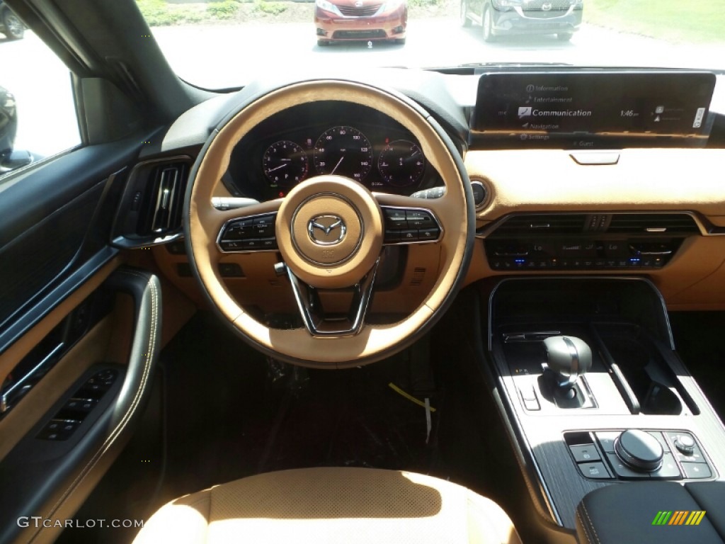 2024 CX-90 Turbo S AWD - Machine Gray Metallic / Tan photo #4