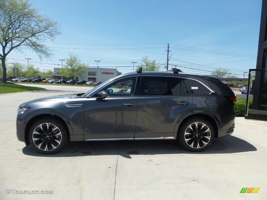 2024 CX-90 Turbo S AWD - Machine Gray Metallic / Tan photo #6