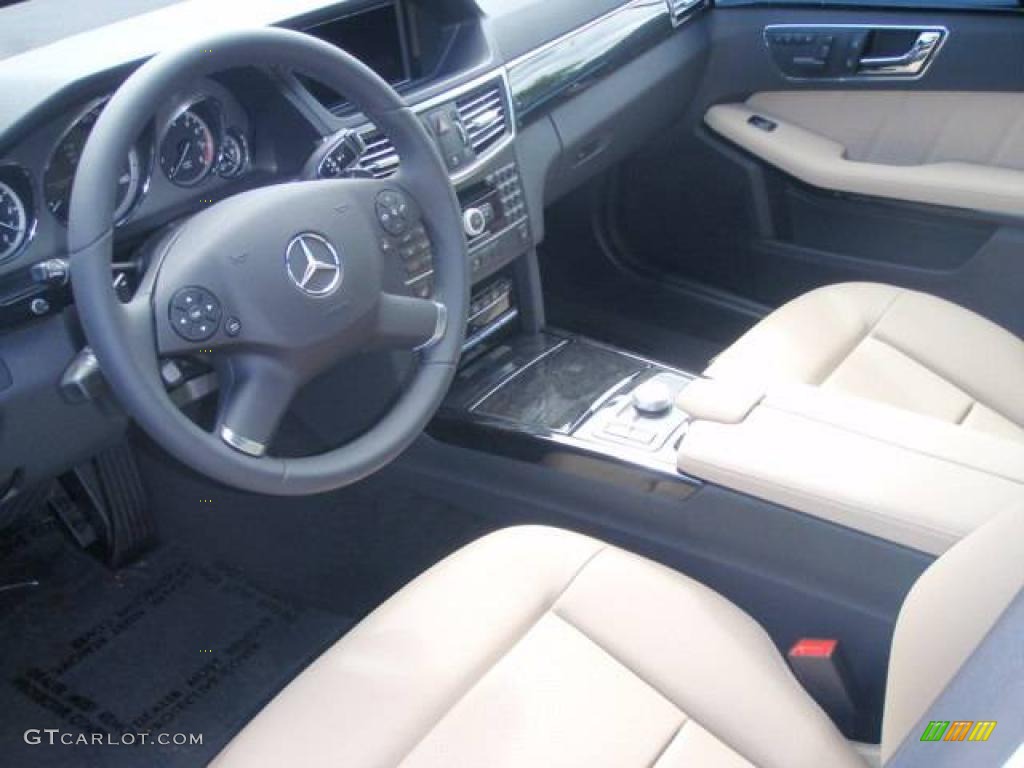 2010 E 350 Sedan - Arctic White / Almond Beige photo #9