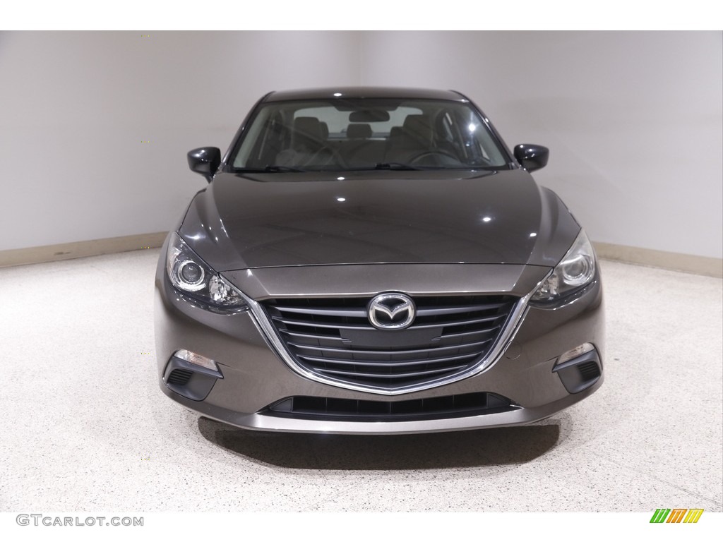 2015 MAZDA3 i SV 4 Door - Titanium Flash Mica / Black photo #2