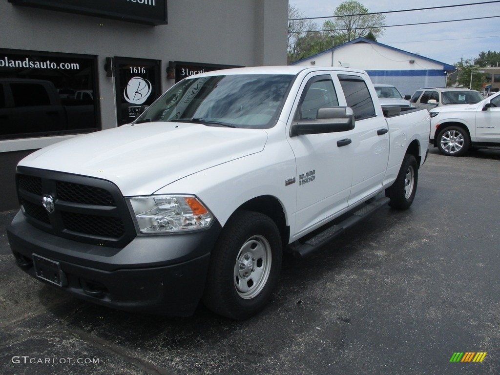2018 1500 Tradesman Crew Cab 4x4 - Bright White / Black/Diesel Gray photo #2