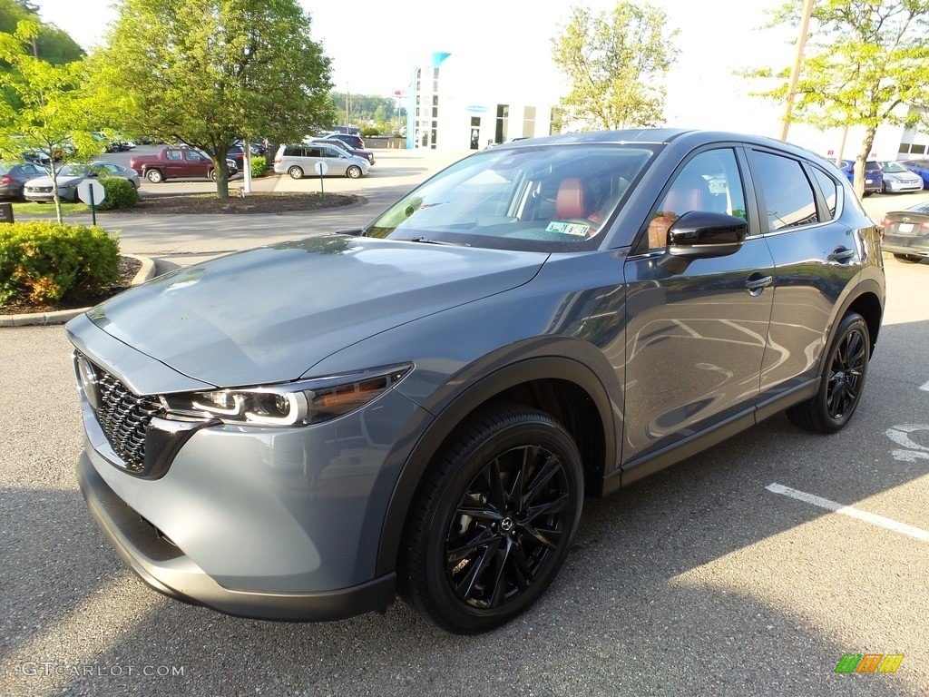2023 CX-5 S Carbon Edition AWD - Polymetal Gray / Red photo #7