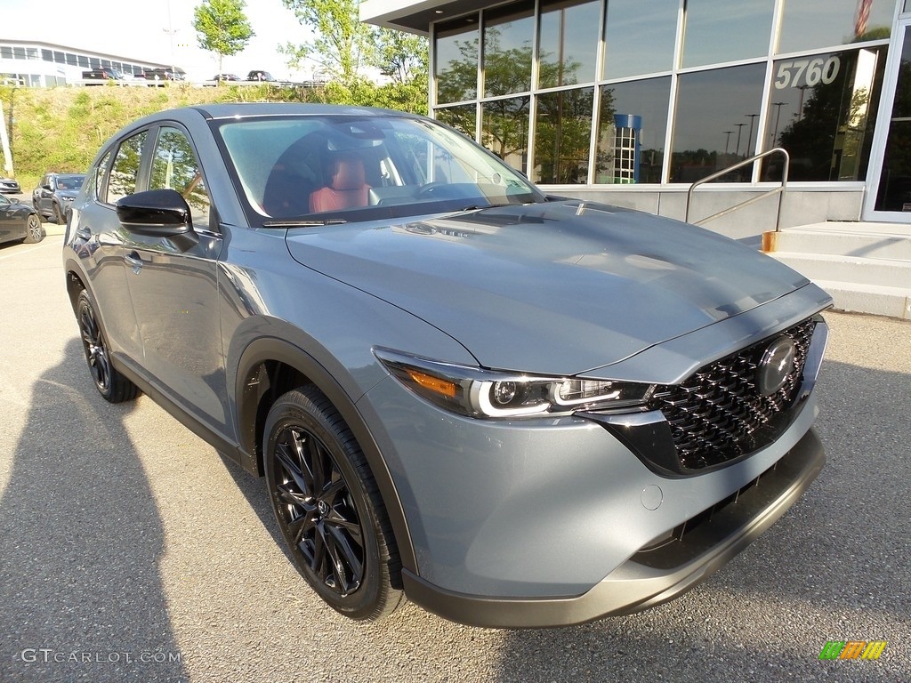 2023 CX-5 S Carbon Edition AWD - Polymetal Gray / Red photo #9