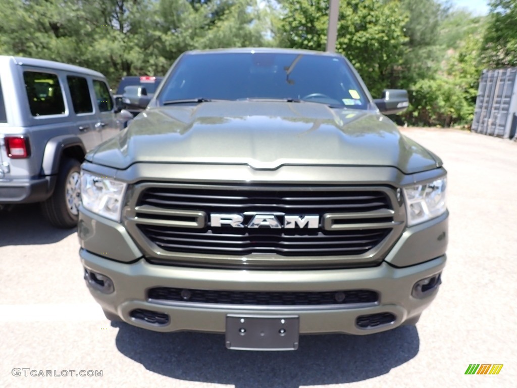 2021 1500 Big Horn Crew Cab 4x4 - Olive Green Pearl / Black photo #2
