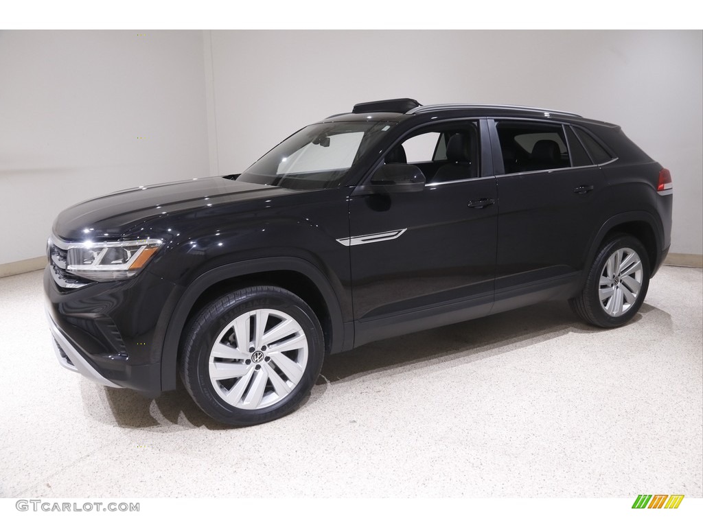 Deep Black Pearl 2022 Volkswagen Atlas Cross Sport SE Technology 4Motion Exterior Photo #146109270