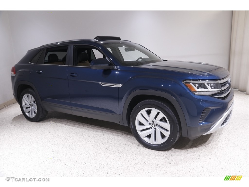 Tourmaline Blue Metallic 2022 Volkswagen Atlas Cross Sport SE Technology 4Motion Exterior Photo #146109669