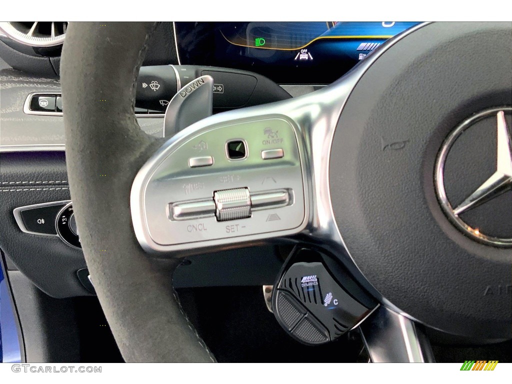2020 Mercedes-Benz AMG GT 53 Black Steering Wheel Photo #146111148