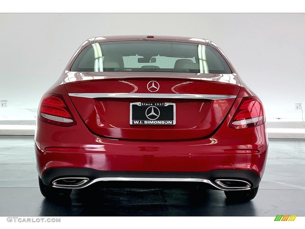 2019 E 300 Sedan - designo Cardinal Red Metallic / Macchiato Beige/Black photo #3