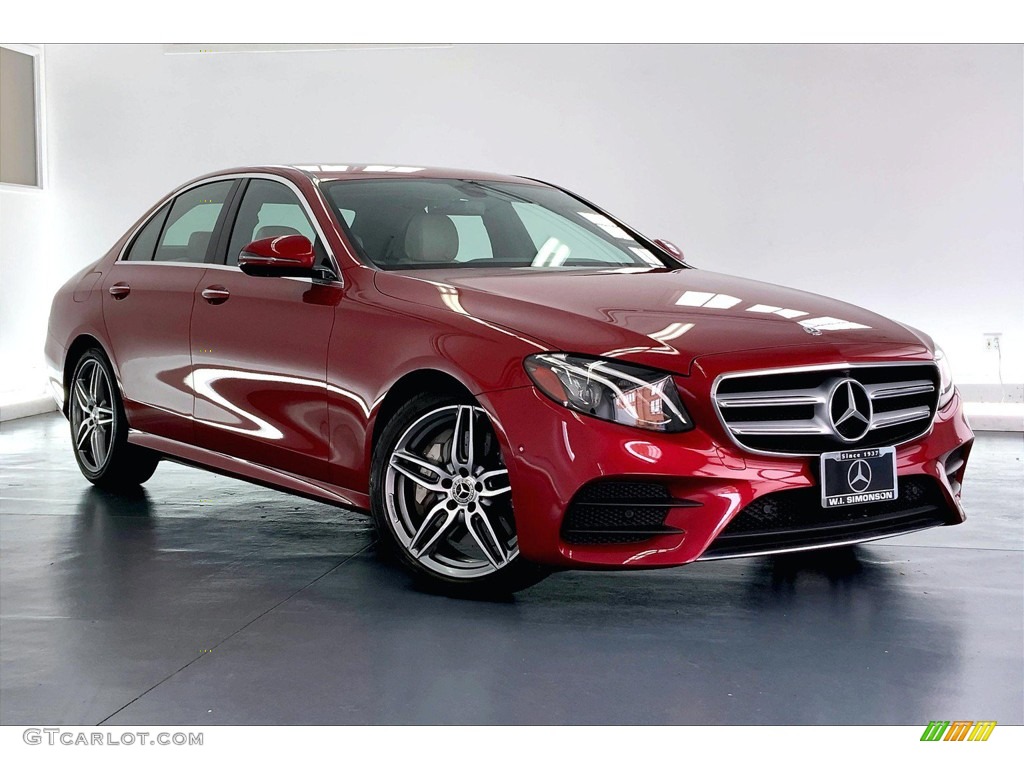 2019 E 300 Sedan - designo Cardinal Red Metallic / Macchiato Beige/Black photo #33