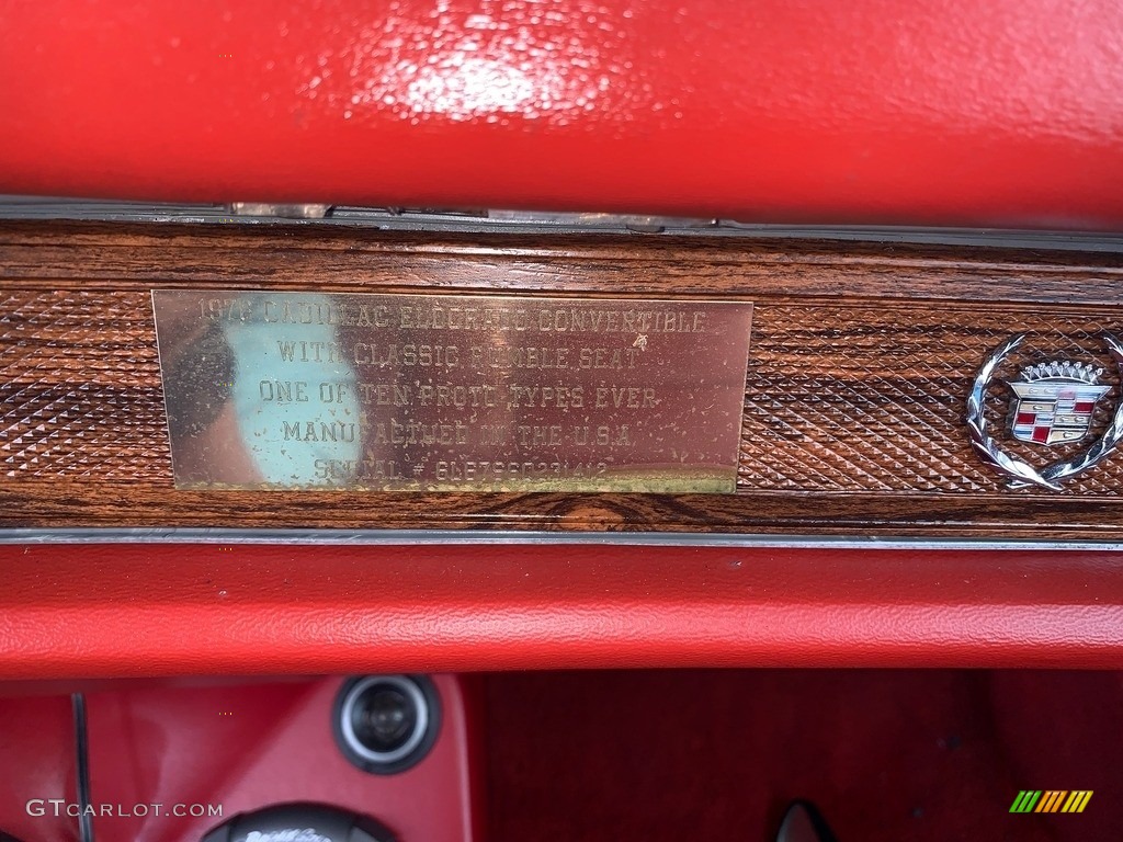 1976 Cadillac Eldorado Convertible Dashboard Photos