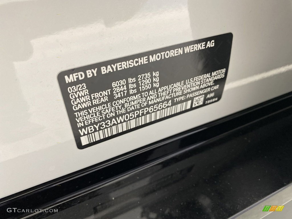 2023 BMW i4 Series M50 Color Code Photos