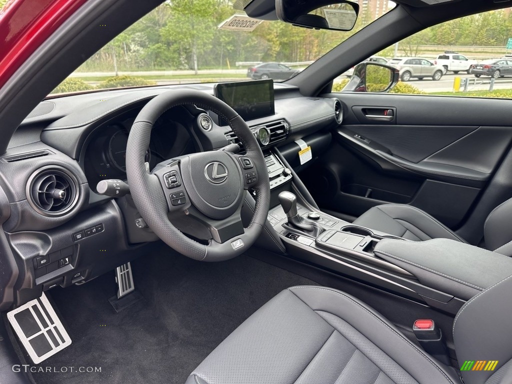 Black Interior 2023 Lexus IS 350 F Sport AWD Photo #146115020