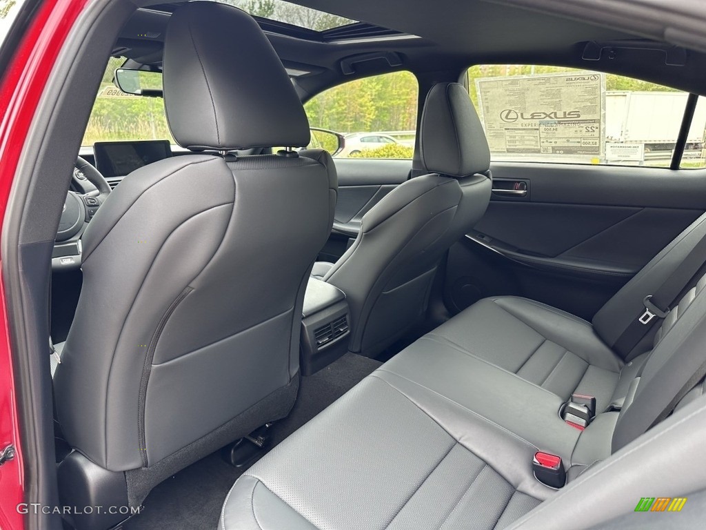 Black Interior 2023 Lexus IS 350 F Sport AWD Photo #146115044