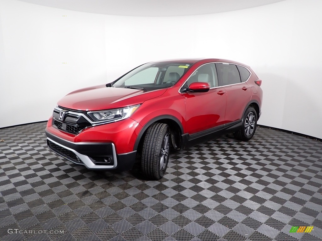 2021 CR-V EX-L AWD - Radiant Red Metallic / Gray photo #7