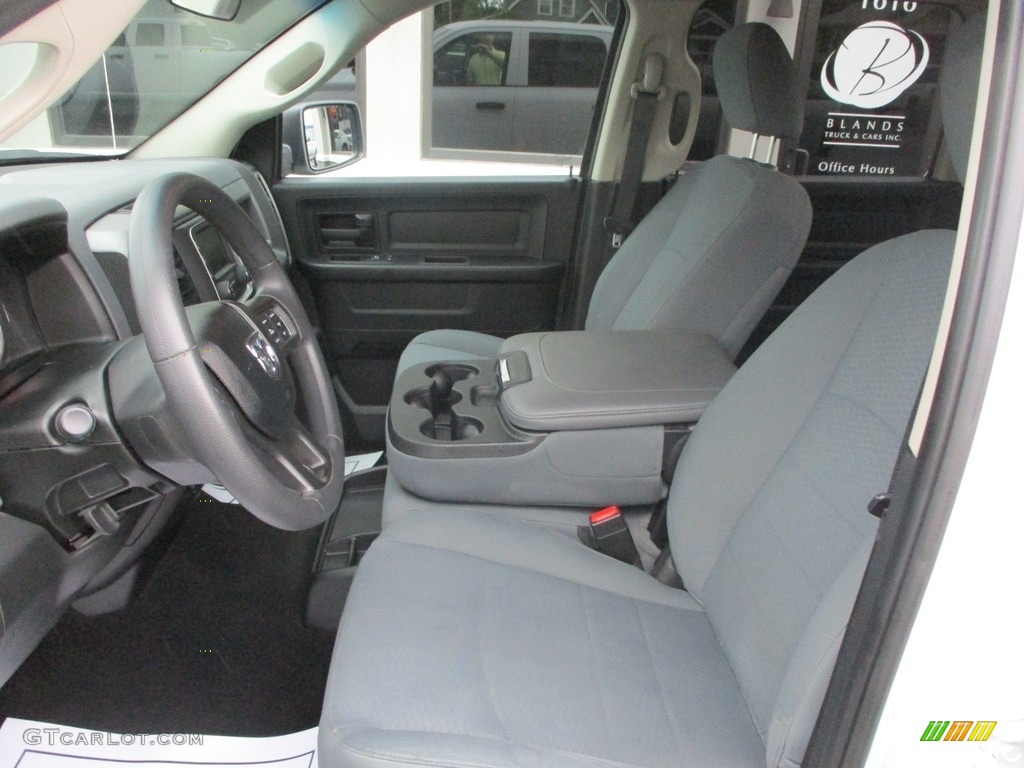 2018 1500 Tradesman Crew Cab 4x4 - Bright White / Black/Diesel Gray photo #7