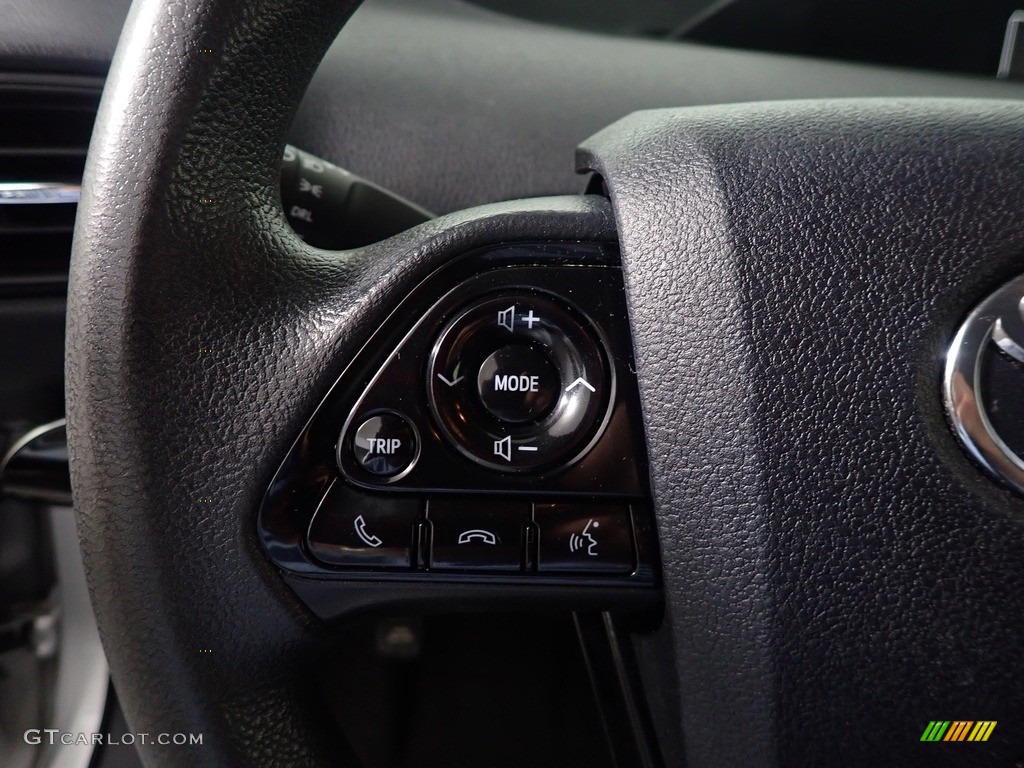 2021 Toyota Prius L Eco Black Steering Wheel Photo #146117375