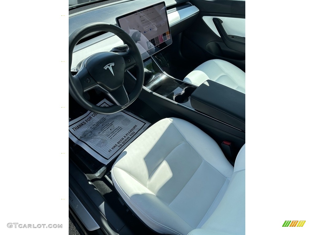 White/Black Interior 2020 Tesla Model 3 Standard Range Plus Photo #146117687