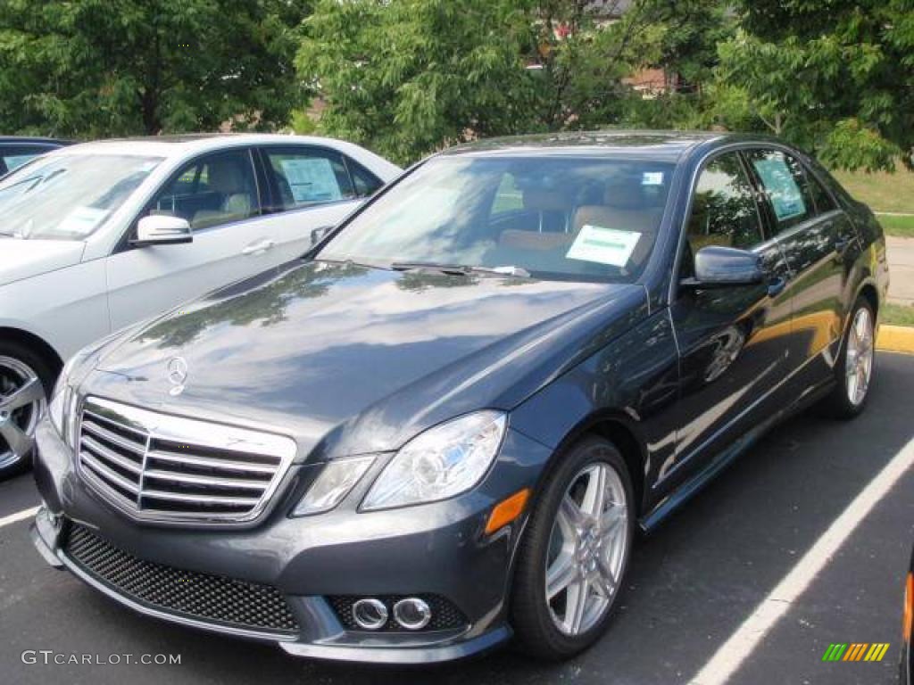 2010 E 550 Sedan - Steel Grey Metallic / Natural Beige photo #1